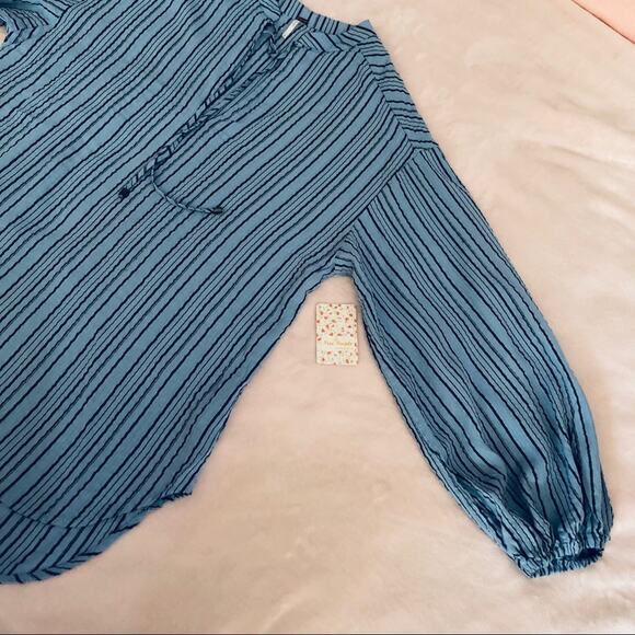 Free People Rhythm of the Night Tunic Blue Size M NWT - Picture 6 of 8